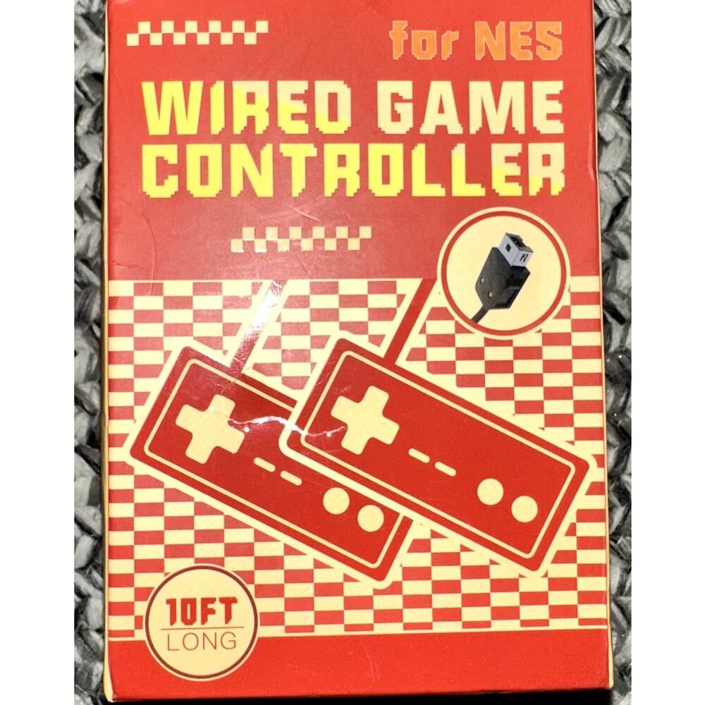 Nintendo Classic Mini NES Wired Game Controller Gray 10ft New